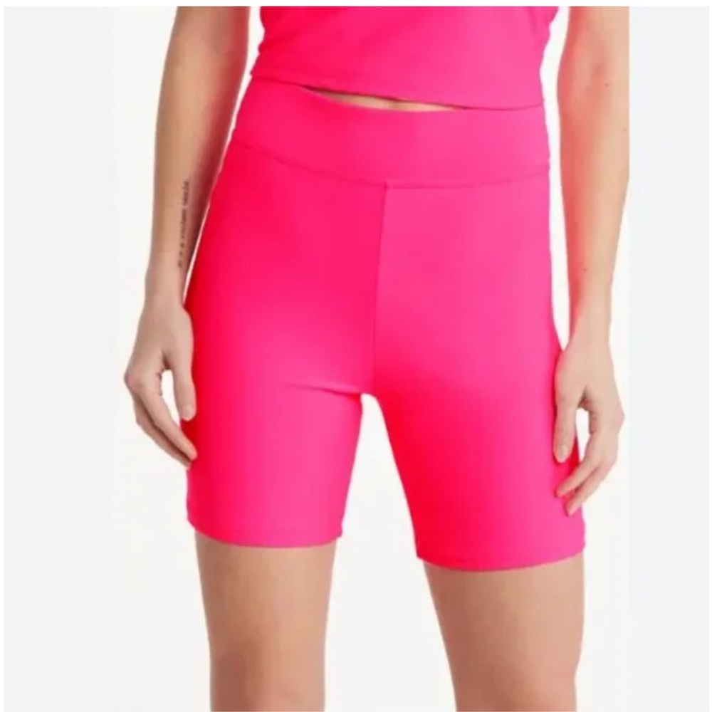 Good American high waist swim Bike Shorts